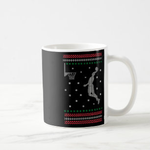 Basketball Dunking Christmas Cool Sport Ugly X-mas Coffee Mug