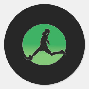 Basketball Dunking Design Hoop Dreams Classic Round Sticker