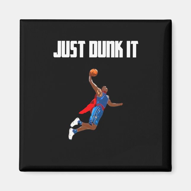 Basketball Dunking  Magnet (Front)