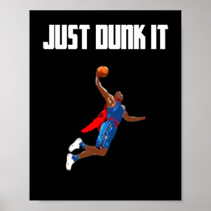 Basketball Dunking Poster