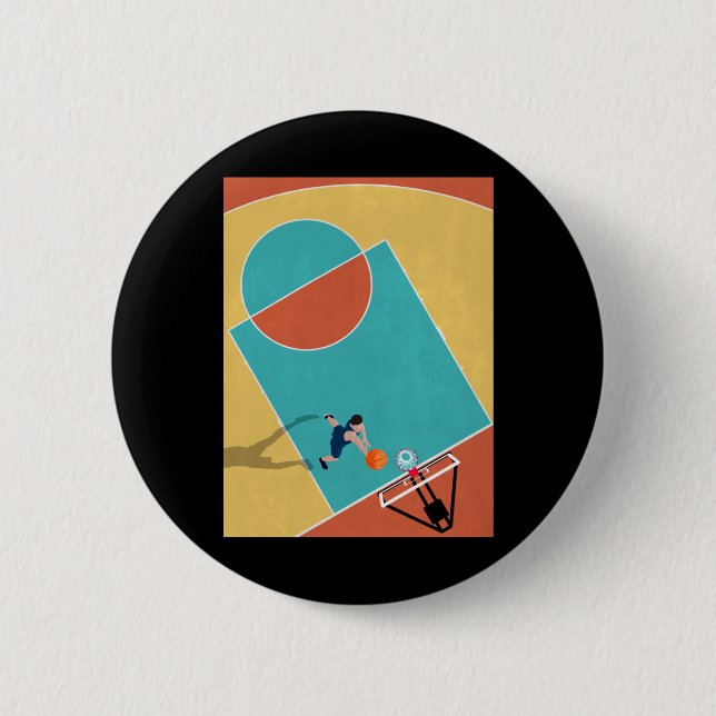 Basketball Dunks 1  6 Cm Round Badge (Front)