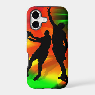 Basketball Duo Bright Court Lights