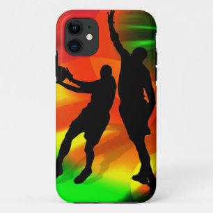 Basketball Duo Bright Court Lights iPhone 11 Case
