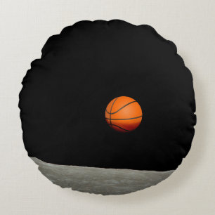 basketball earth from moon space universe round cushion