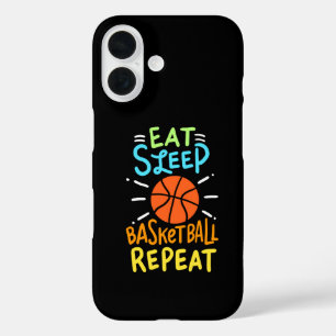 Basketball - Eat Sleep Basketball Repeat iPhone 16 Case