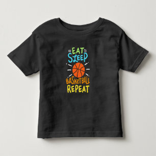 Basketball - Eat Sleep Basketball Repeat Toddler T-Shirt