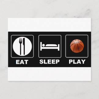 Basketball Eat Sleep Play Postcard