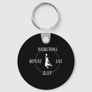 Basketball Eat Sleep Repeat Gift For Basketball Pl Key Ring