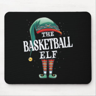 Basketball Elf Christmas Group Xmas Pajama Party Mouse Pad