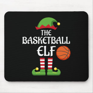 Basketball Elf Family Matching Group Christmas Spo Mouse Pad