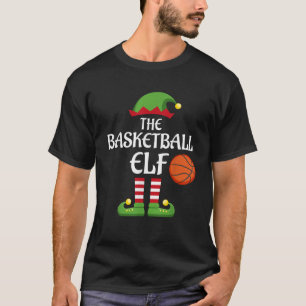 Basketball Elf Family Matching Group Christmas Spo T-Shirt