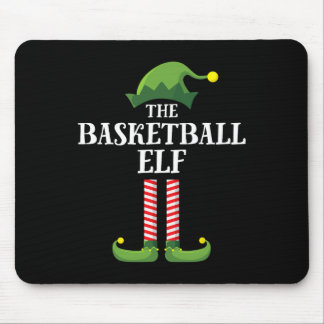 Basketball Elf Matching Family Group Christmas Par Mouse Pad