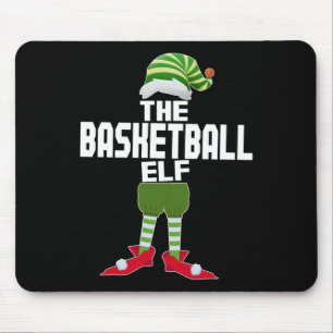 Basketball Elf Matching Family Group Christmas Par Mouse Pad