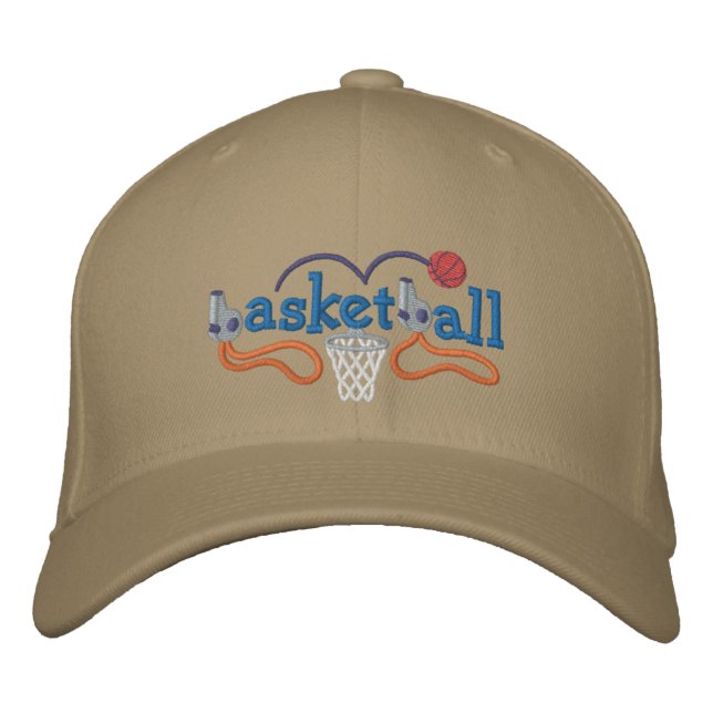 Basketball Embroidered Hat (Front)