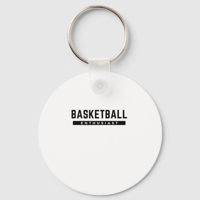 Basketball Enthusiast  Key Ring (Front)