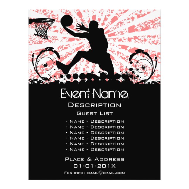 Basketball Event Promotion Flyer (Front)