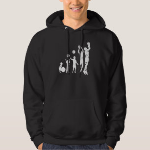 Basketball Evolution Basketball Hoodie