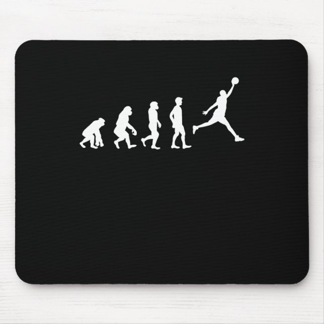 Basketball Evolution Champion Basketball Player  Mouse Pad (Front)