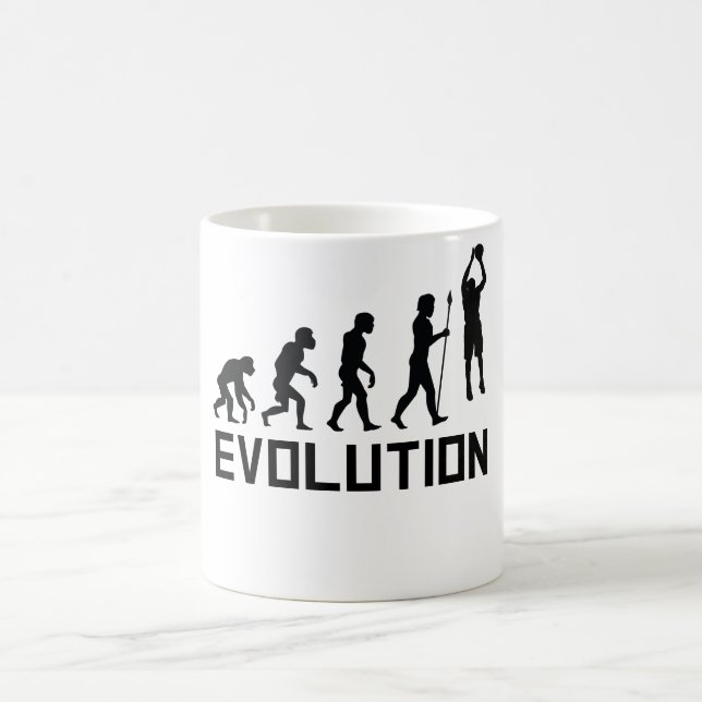 Basketball Evolution Coffee Mug (Center)
