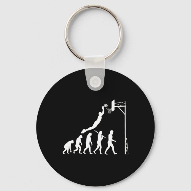 Basketball Evolution  Key Ring (Front)
