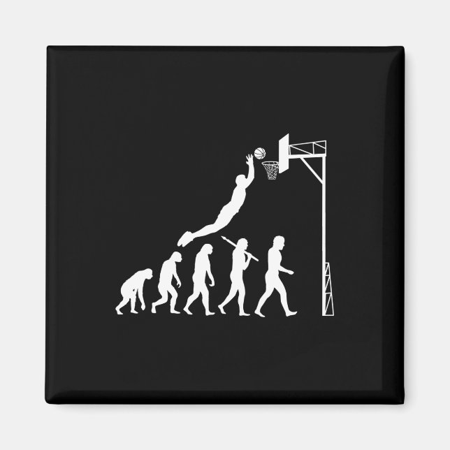 Basketball Evolution  Magnet (Front)