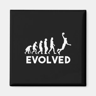 Basketball Evolution Men Women Boys Girls Kids Bak Magnet