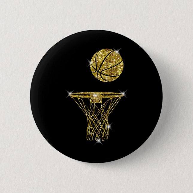 Basketball Exquisite  6 Cm Round Badge (Front)