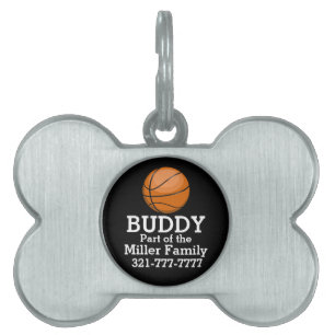 Basketball Fan Pet Tag