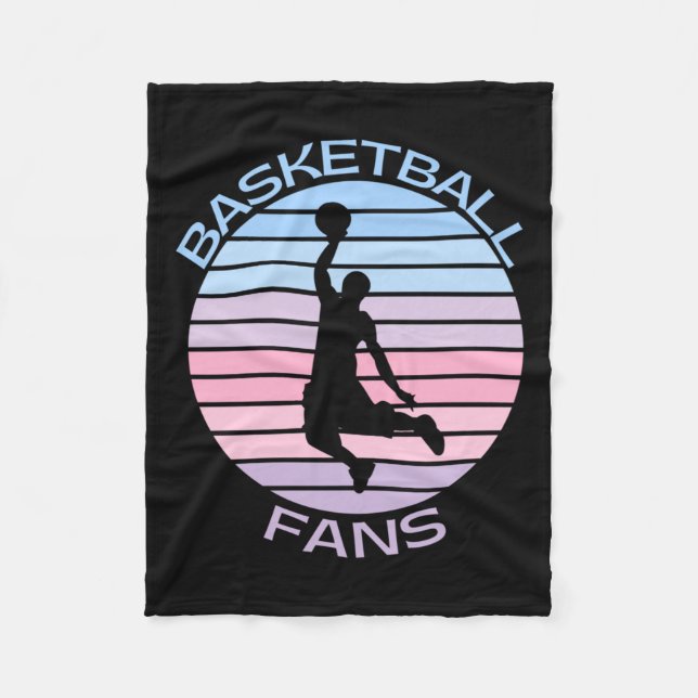 Basketball Fans  Fleece Blanket (Front)