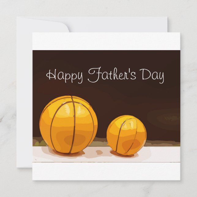 Basketball Father Day with father and son ball (Front)
