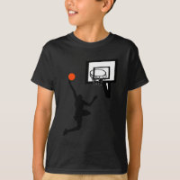 Basketball Figure Doing a Layup