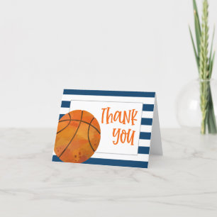 Basketball Folded Thank You Card