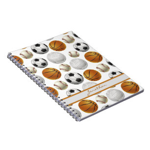 Basketball Football Baseball Water Polo Ball Sport Notebook