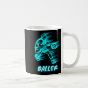 Basketball For Boys Or Men Baller Cool Artsy Grap  Coffee Mug