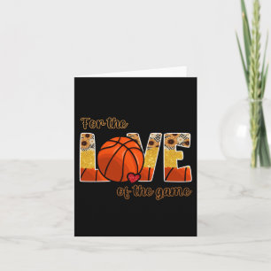 Basketball For The Love Of The Game Card