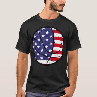 Basketball Fourth July 4th Sports Patriotic Men Wo T-Shirt