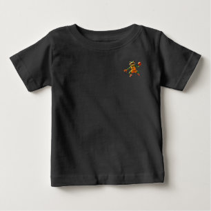 Basketball Frog baby black shirt 2 sided w scene