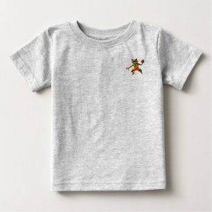 Basketball Frog baby grey shirt pocket