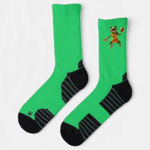 Basketball Frog green high performance socks