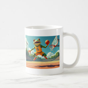 Basketball Frog left hand mug