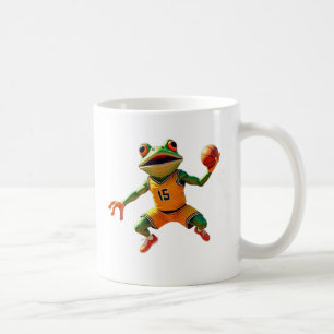 Basketball Frog left hand mug