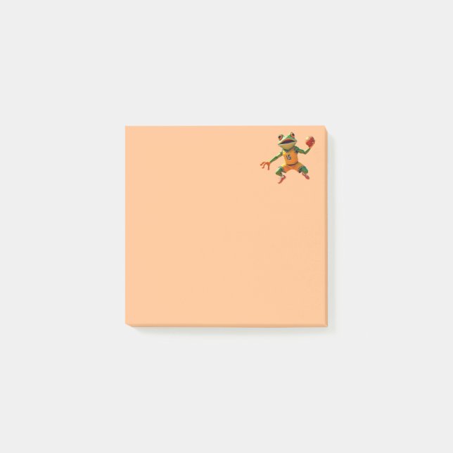 Basketball Frog orange note pads (Front)