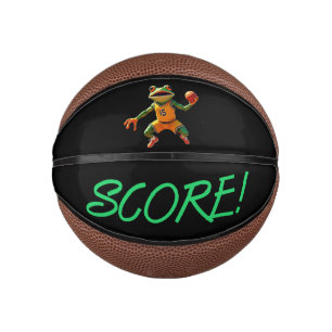 Basketball Frog score black mini basketball