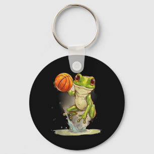 Basketball Frog Toad Drawing Artwork Basketball Pl Key Ring