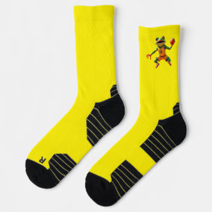 Basketball Frog yellow high performance socks