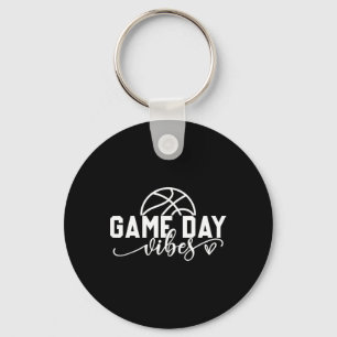 Basketball Game Day Vibes Basketball Mum Life Game Key Ring