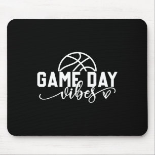 Basketball Game Day Vibes Basketball Mum Life Game Mouse Pad