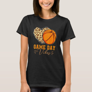 Basketball Game Day Vibes Basketball Mum Mother's  T-Shirt