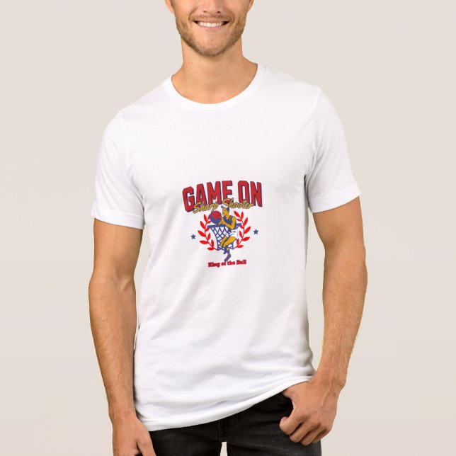 Basketball Game On T-Shirt  Tri-Blend Shirt (Front)