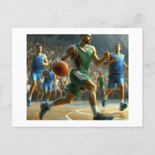 Basketball Game,  Postcard